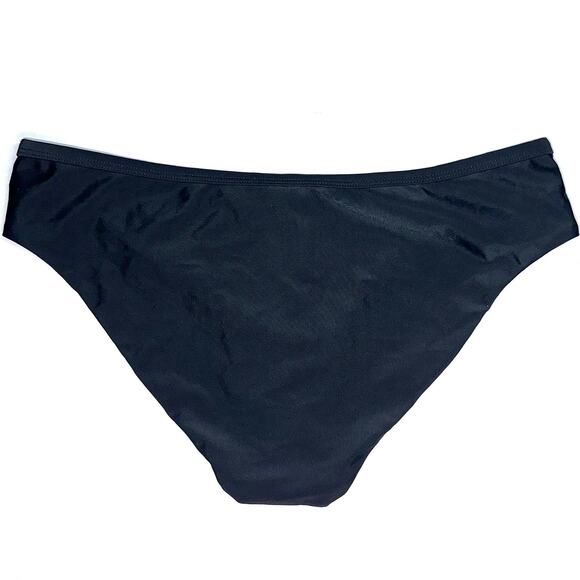 NWT Xhilaration Black Cheeky Mesh Cutout Bikini Bottom Size Large - Picture 9 of 11